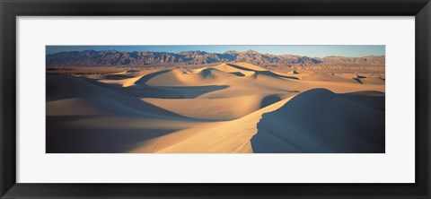 Framed Sunset Mesquite Flat Dunes Death Valley National Park CA USA Print