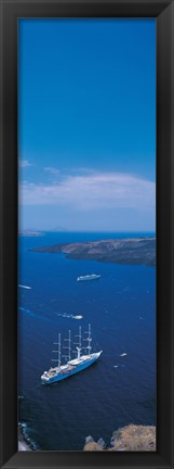 Framed Santorini Island Greece Print