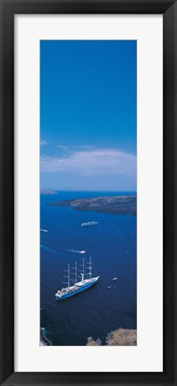 Framed Santorini Island Greece Print