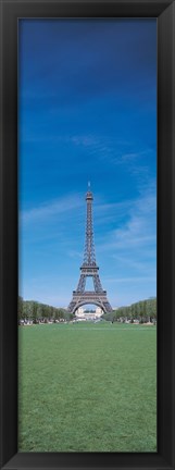 Framed Distant View of Eiffel Towel (horizontal) Print