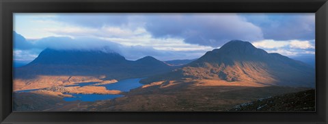 Framed Cul Moor &amp; Cul Beag (Mountains) Stac Pollaidh National Nature Reserve Scotland Print