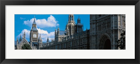 Framed Victoria Tower &amp; Big Ben London England Print