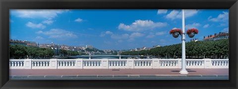 Framed Wilson Bridge Lyon France Print