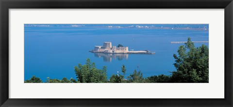 Framed Napoleon  Burdzi Island Greece Print