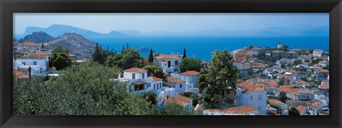 Framed Idra Island Greece Print