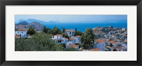 Framed Idra Island Greece Print