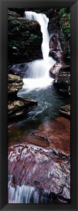 Framed Close-up of a waterfall, Ricketts Glen State Park, Pennsylvania, USA Print