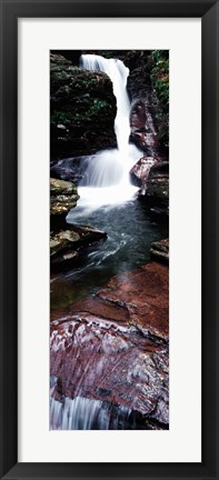 Framed Close-up of a waterfall, Ricketts Glen State Park, Pennsylvania, USA Print