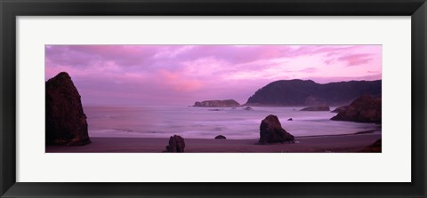 Framed Myers Creek Beach, Oregon Print