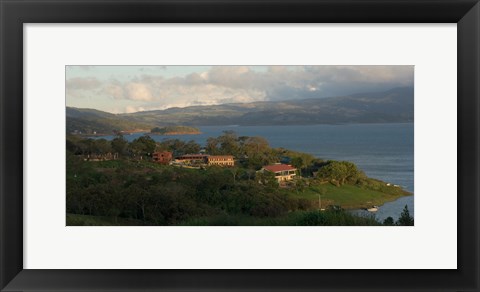 Framed High angle view of houses in a village, Guanacaste, Costa Rica Print