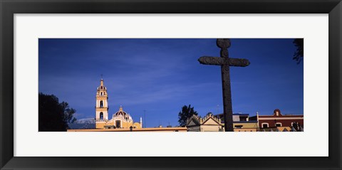 Framed Low angle view of a church, Cholula, Puebla State, Mexico Print