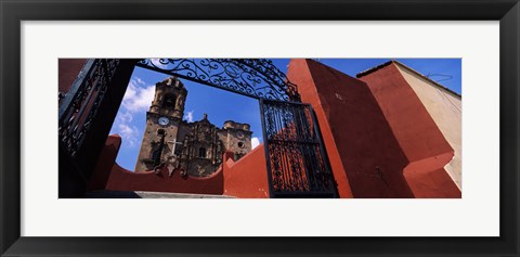 Framed Gate Leading to La Valenciana Church, Guanajuato, Mexico Print