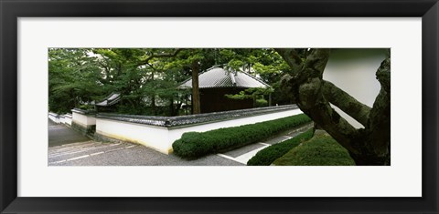 Framed Trees near a temple, Nanzenji Temple, Kyoto, Kyoto Prefecture, Kinki Region, Honshu, Japan Print