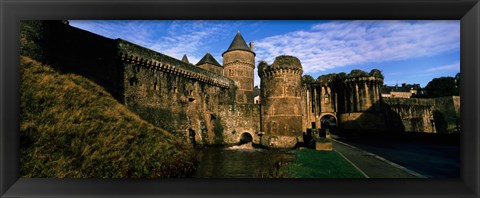 Framed Low angle view of a castle, Chateau de Fougeres, Fougeres, Ille-et-Vilaine, Brittany, France Print