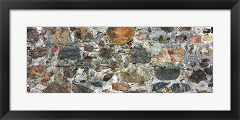 Framed Close-up of a stone wall, St. John, US Virgin Islands Print