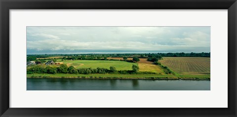 Framed Countryside, Kiel Canal, Kiel, Schleswig-Holstein, Germany Print