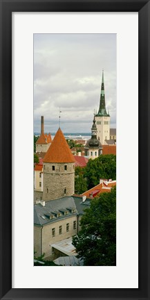 Framed Toompea view, Old Town, Tallinn, Estonia Print