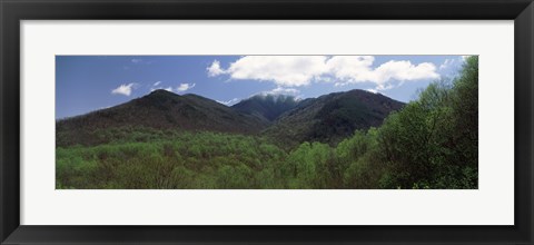 Framed Clouds over mountains, Great Smoky Mountains National Park, Tennessee, USA Print