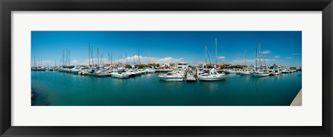 Framed Small harbor in Provence-Alpes-Cote d&#39;Azur, France Print