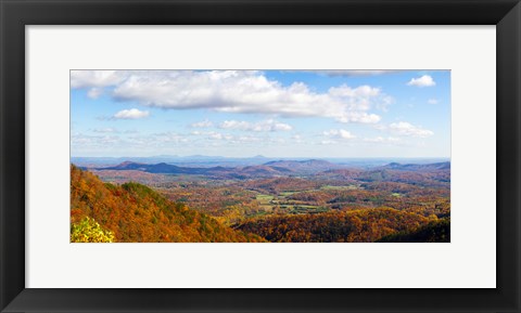 Framed Clouds over a landscape, North Carolina, USA Print