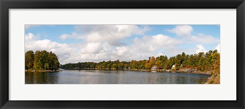 Framed Moon River, Bala, Muskoka, Ontario, Canada Print