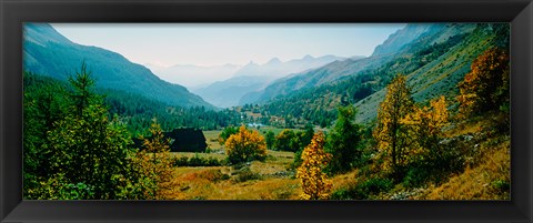 Framed Estenc Valley in autumn, French Riviera, Provence-Alpes-Cote d&#39;Azur, France Print