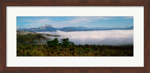 Framed Morning fog on Verdon Gorge, Provence-Alpes-Cote d&#39;Azur, France Print