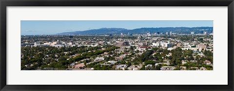 Framed Cityscape, Culver City, Century City, Wilshire Corridor, Westwood, West Los Angeles, California, USA Print