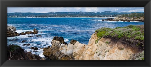 Framed View of Ocean, Point Lobos State Reserve, Carmel, Monterey County, California Print