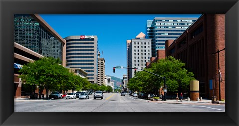 Framed Downtown Salt Lake City, Salt Lake City, Utah Print