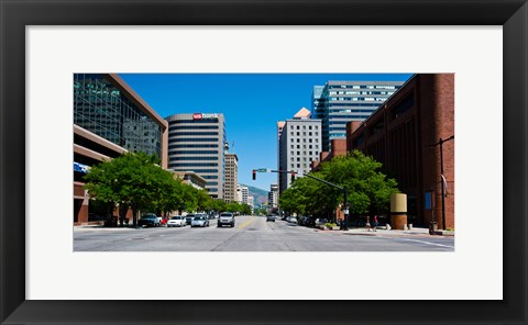 Framed Downtown Salt Lake City, Salt Lake City, Utah Print