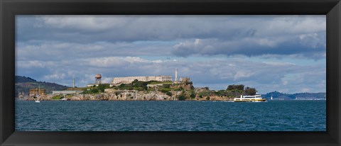 Framed Alcatraz Island, San Francisco Bay, San Francisco, California Print