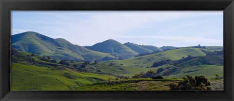 Framed High angle view of a valley, Edna Valley, San Luis Obispo County, California, USA Print