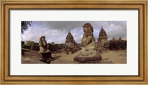 Framed Statues in 9th century Hindu temple, Indonesia Print