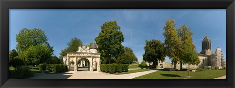 Framed Renaissance Gate, Church of Notre Dame, Surgeres, Charente-Maritime, Poitou-Charentes, France Print