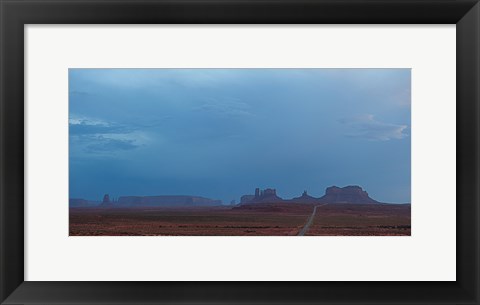 Framed Buttes Rock Formations Under a Stormy Sky Print