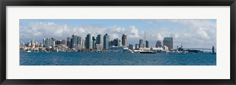 Framed View of San Diego from the Waterfront Print