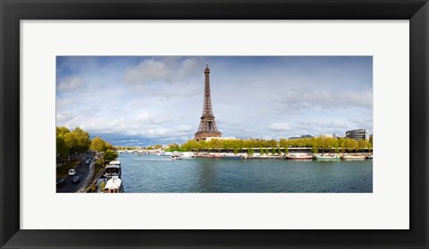 Framed Eiffel Tower from Pont De Bir-Hakeim, Paris, Ile-De-France, France Print