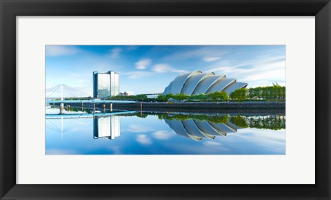 Framed Scottish Exhibition and Conference Centre, River Clyde, Glasgow, Scotland Print