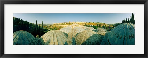 Framed Domes at the Church of All Nations, Jerusalem, Israel Print