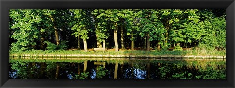 Framed Canal near Lisse, Netherlands Print