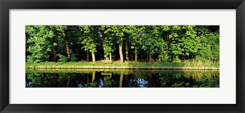 Framed Canal near Lisse, Netherlands Print