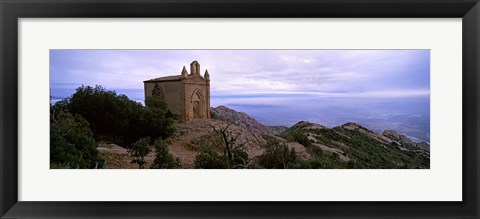 Framed Ermita de Sant Joan at Montserrat, Catalonia, Spain Print