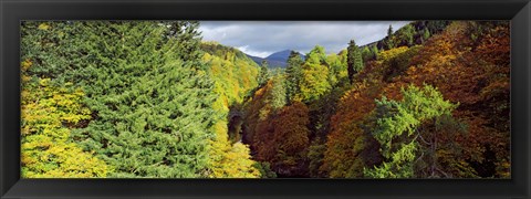 Framed Canyon at Killiecrankie, River Garry, Pitlochry, Perth And Kinross, Scotland Print