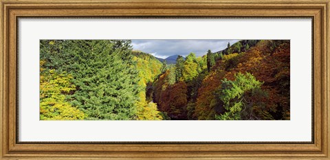 Framed Canyon at Killiecrankie, River Garry, Pitlochry, Perth And Kinross, Scotland Print