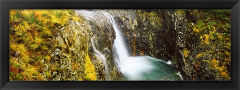 Framed Waterfall, Allt a&#39; Choire Ghreadaidh, Glen Brittle, Isle of Skye, Scotland Print