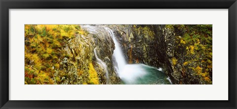 Framed Waterfall, Allt a&#39; Choire Ghreadaidh, Glen Brittle, Isle of Skye, Scotland Print