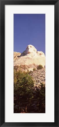 Framed Low angle view of the Mt Rushmore National Monument, South Dakota, USA Print