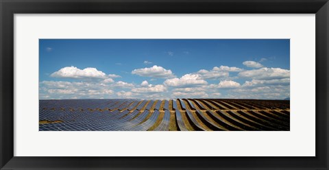 Framed Solar panels in a field, Provence-Alpes-Cote d&#39;Azur, France Print