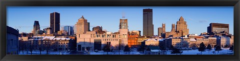 Framed Buildings in winter, Montreal, Quebec, Canada 2012 Print